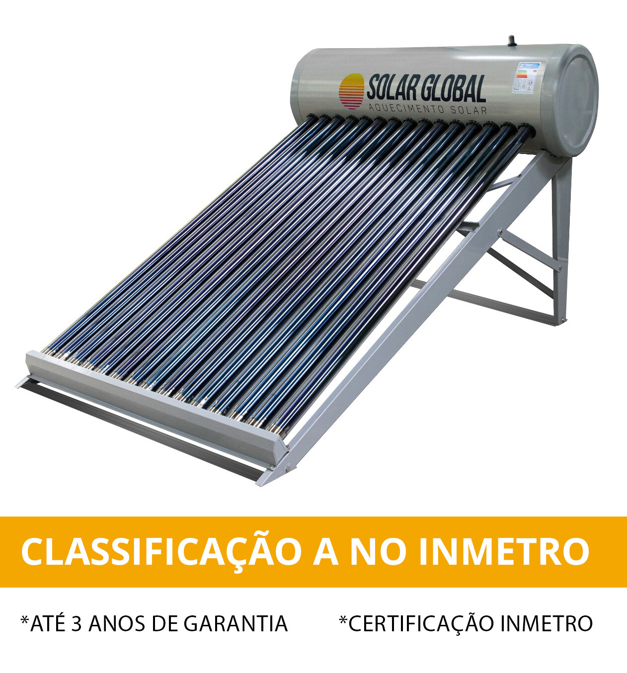 Aquecedor solar á vácuo <b>Solar Global</b>